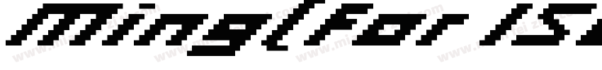 Ming(for ISO10646) R字体转换